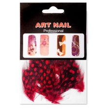 Nail Art Feathers ASNSP - Red