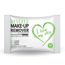 Wet Wipes Makeup Remover REVUELE Sensitive Skin 20pcs
