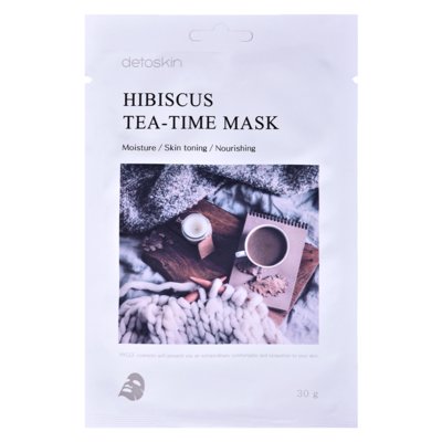 Sheet maska za lice DETOSKIN Tea-Time hibiskus 30g