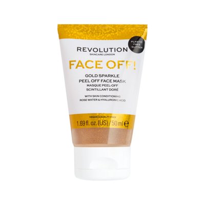 Gliter Peel-off maska za hidrataciju kože lica REVOLUTION SKINCARE Gold Sparkle 50ml