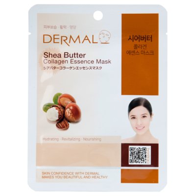 Sheet maska za lice DERMAL Collagen Essence šea puter 23g