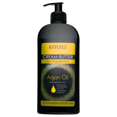 Body and Hand Cream-Butter REVUELE Argan Oil 400ml