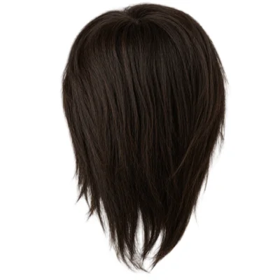 Training Head Natural Hair - Dark Brown 20 cm