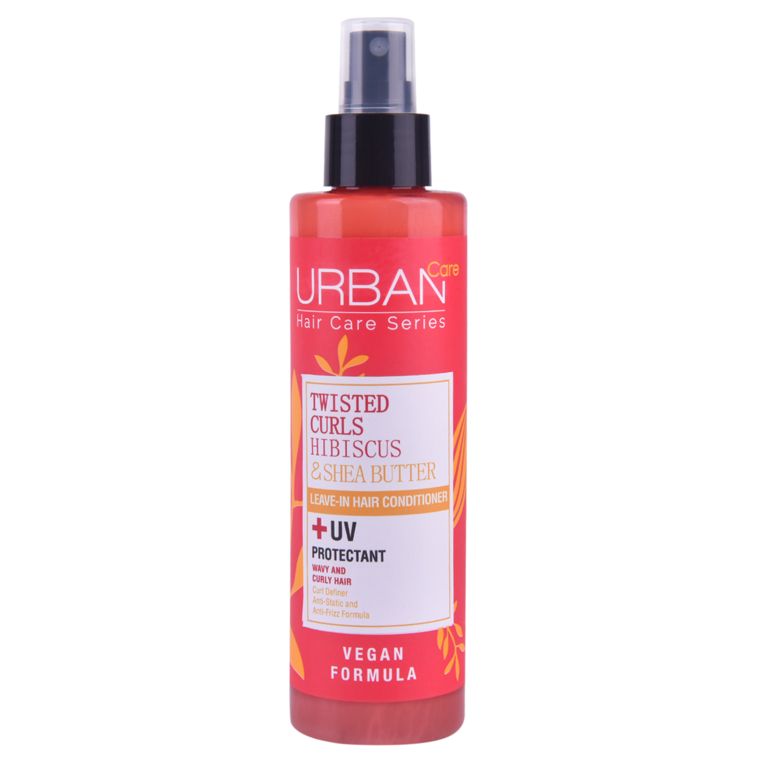 Wavy and Curly Leave-in Hair Conditioner URBAN CARE Hibiscus & Shea Butter  200ml - | ALEXANDAR Cosmetics