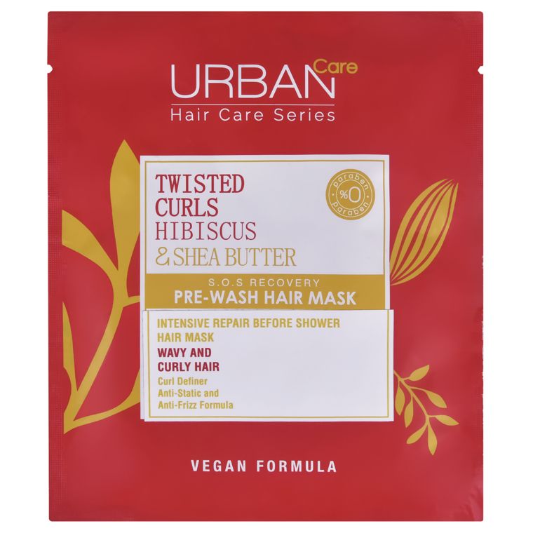 Pre-Wash Hair Mask for Wavy and Curly Hair URBAN CARE Hibiscus & Shea  Butter 50ml - | ALEXANDAR Cosmetics
