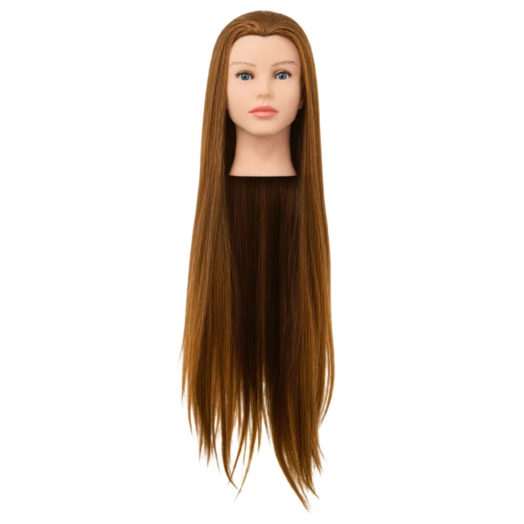 Trening lutka sa sintetičkom kosom - zlatnoplava 60 cm