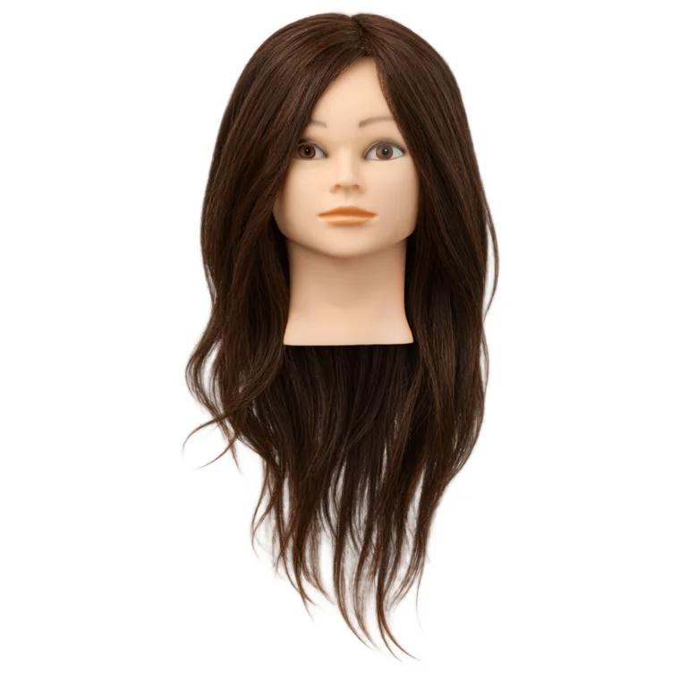 Trening lutka sa prirodnom kosom - braon SJ8 40 cm — slika 1